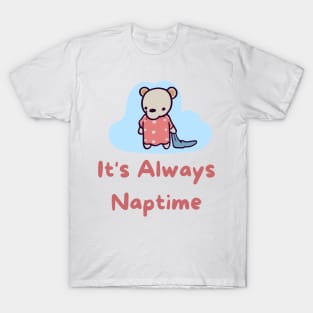 It's Always Naptime for this Cute Polar Bear Cub T-Shirt